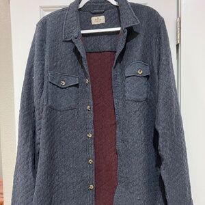 Marine Layer Quilted Button Up Overshirt